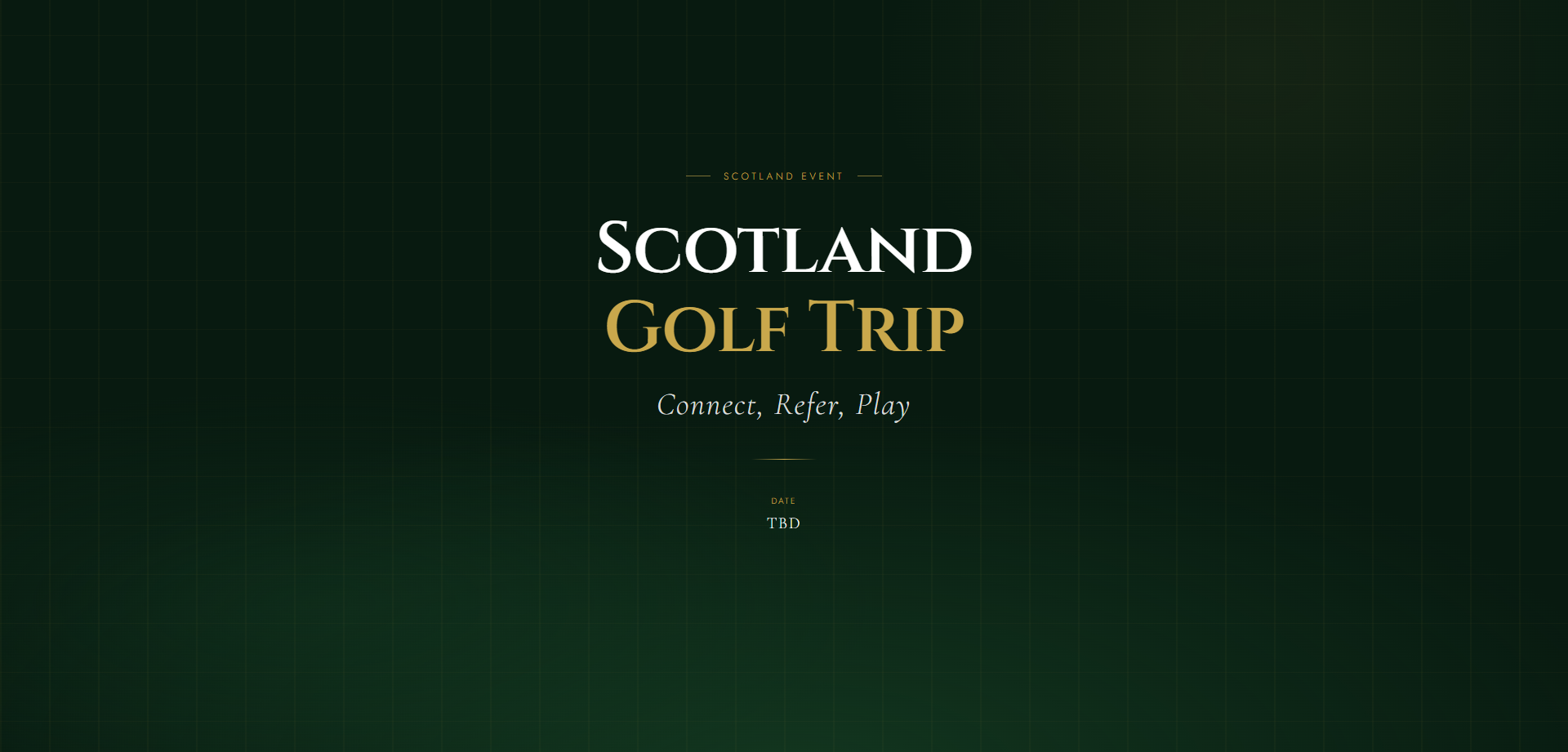 Scotland Golf Trip