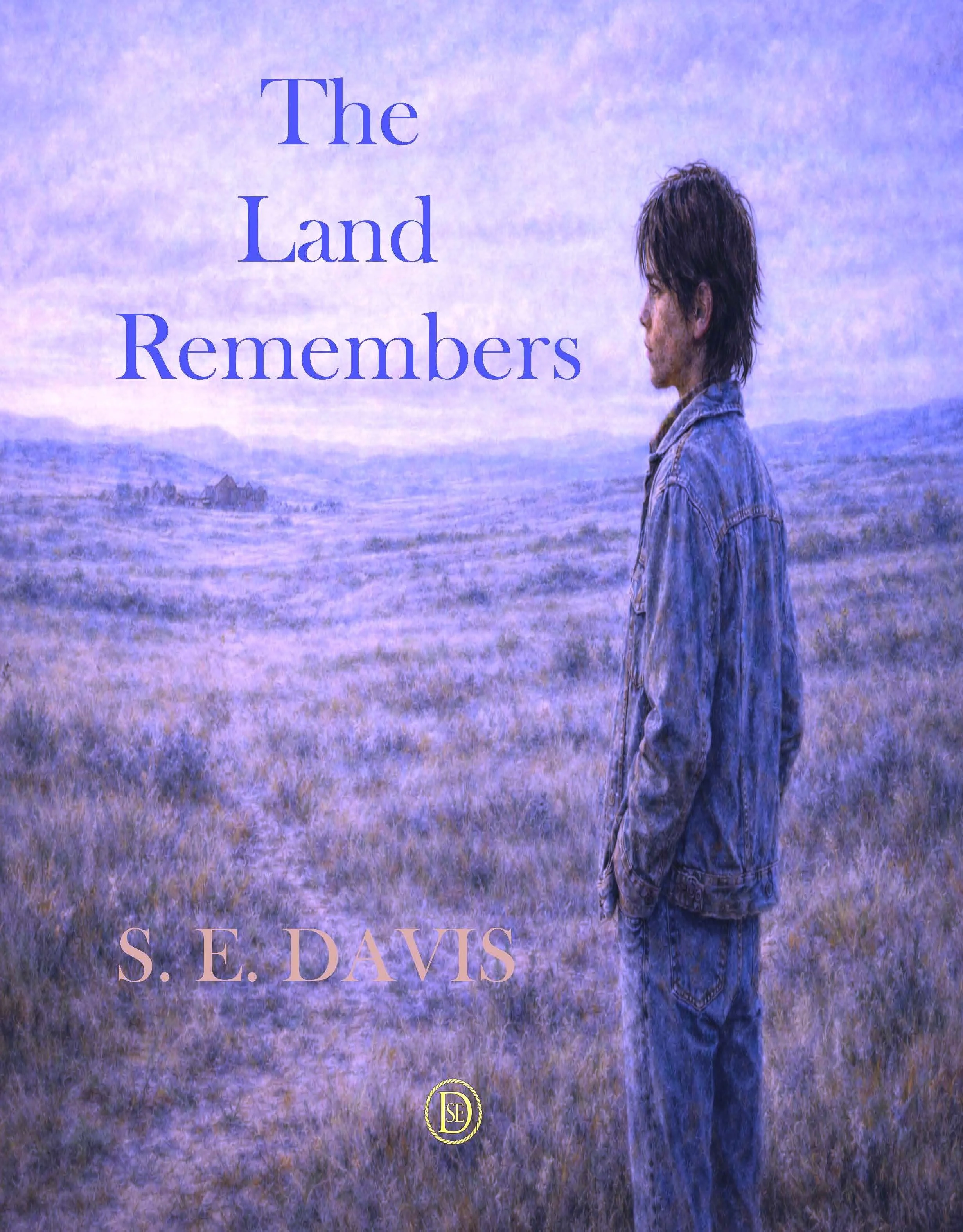 Modern Native American boy looking out across the land, Fort Keogh a whisper in the distance