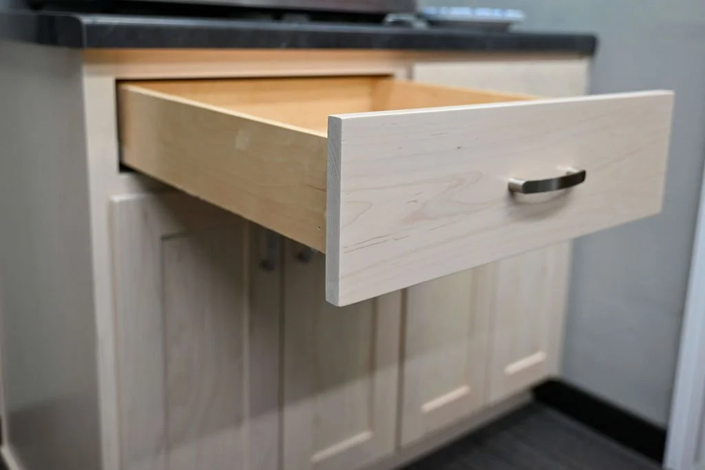 Maple Kitchen cabinet 
Maple Break room cabinet
Maple custom cabinet 
Maple commercial cabinet 
White ash stain 