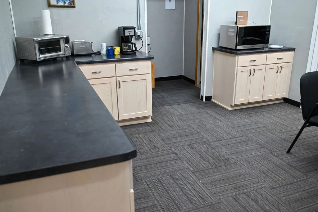 Maple Kitchen cabinet Maple Break room cabinet Maple custom cabinet Maple commercial cabinet White ash stain