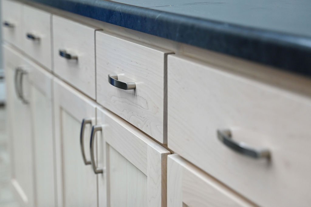 Maple Kitchen cabinet Maple Break room cabinet Maple custom cabinet Maple commercial cabinet White ash stain