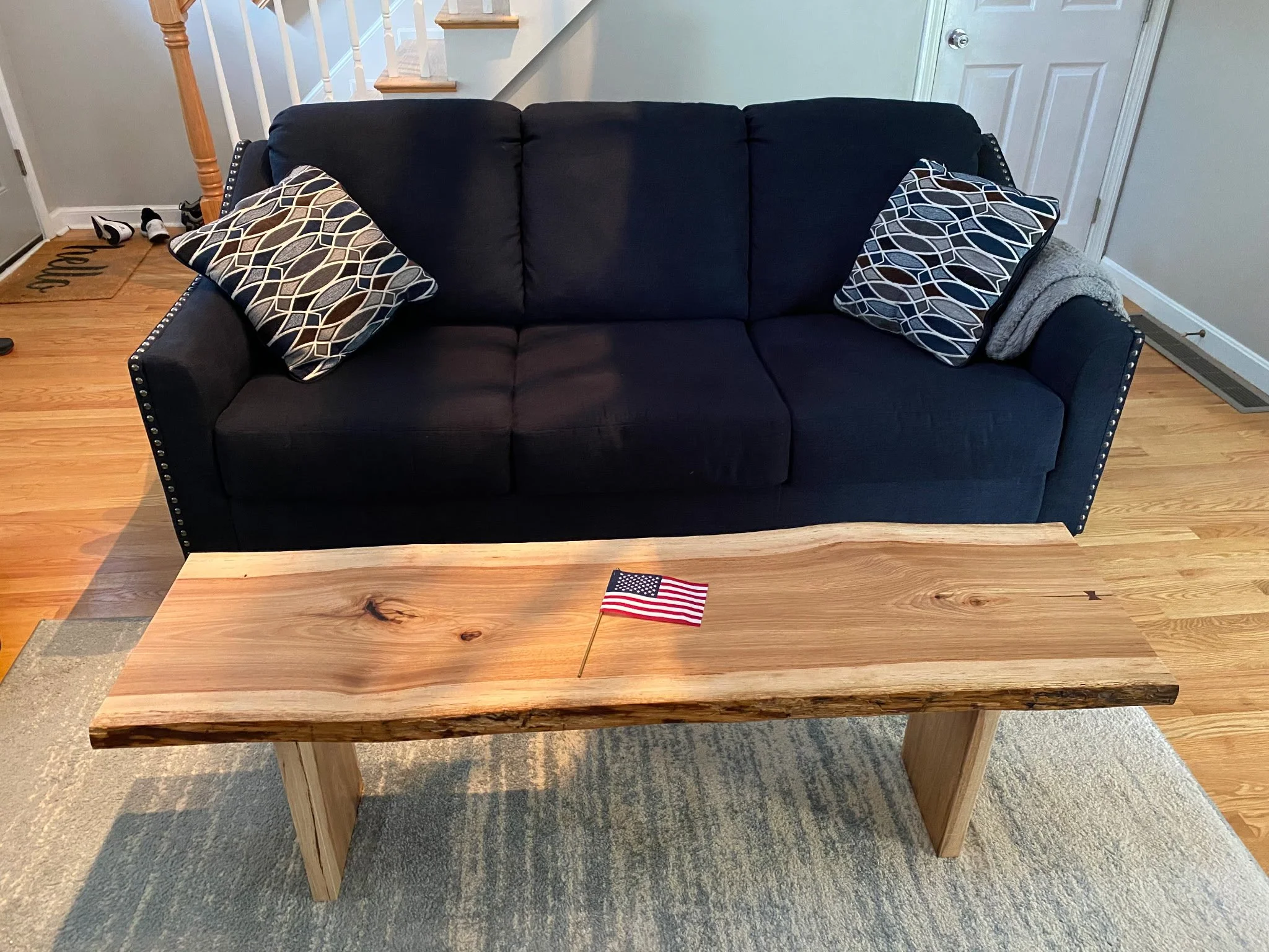 Handmade 
Hand crafted coffee table live edge coffee table 
Ash coffee table