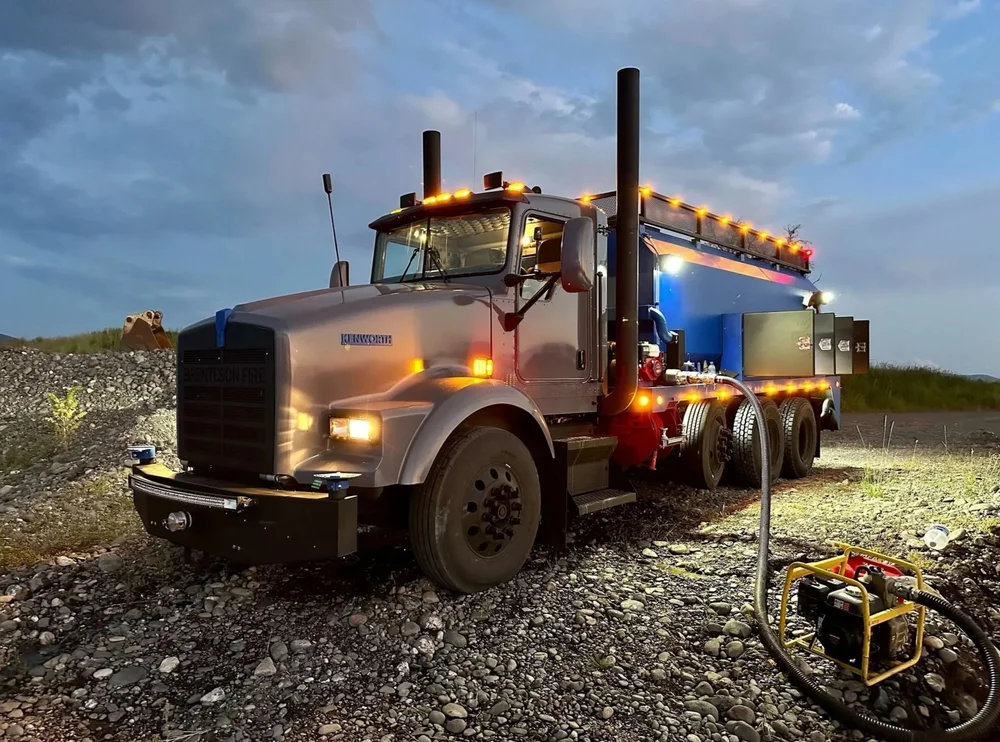 Brenteson Fire water tender on assignment