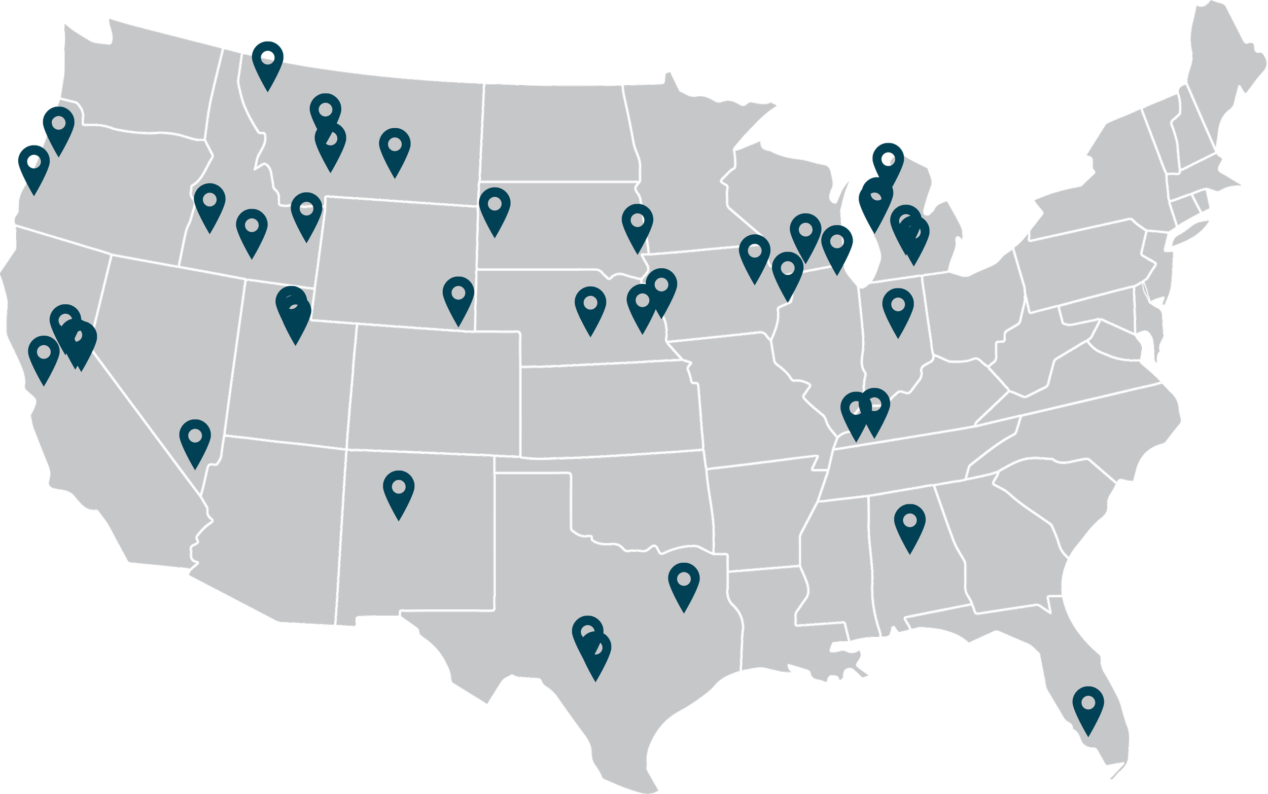 RVFix Partnered Service Center Map