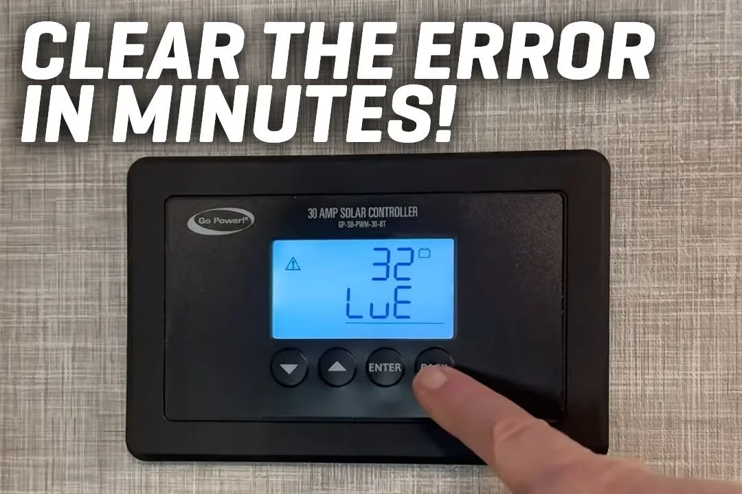 Clearing a 32lue Code on your Solar Controller