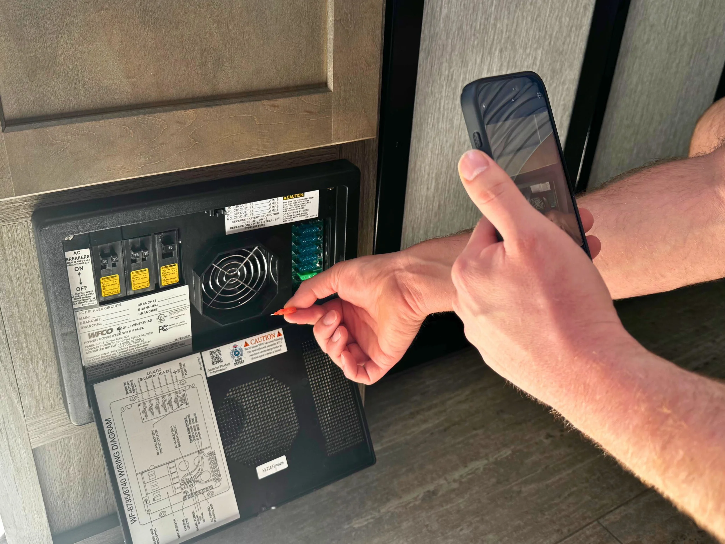 An example of an RVFix Video Call with a Certified RV Tech