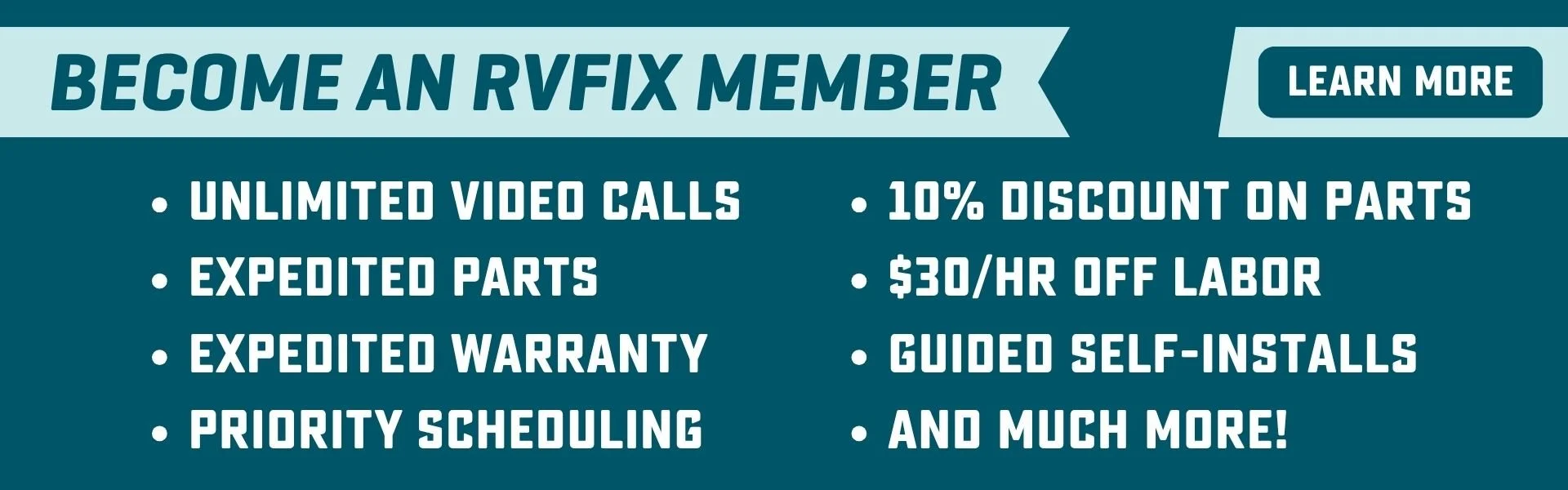 Become an RVFix Member