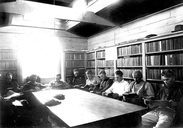 Boxcar Library Lumbermen Reading.jpg