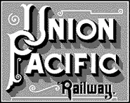 The 1884 Union Pacific Railway Logo with a drop shadow that I liked.