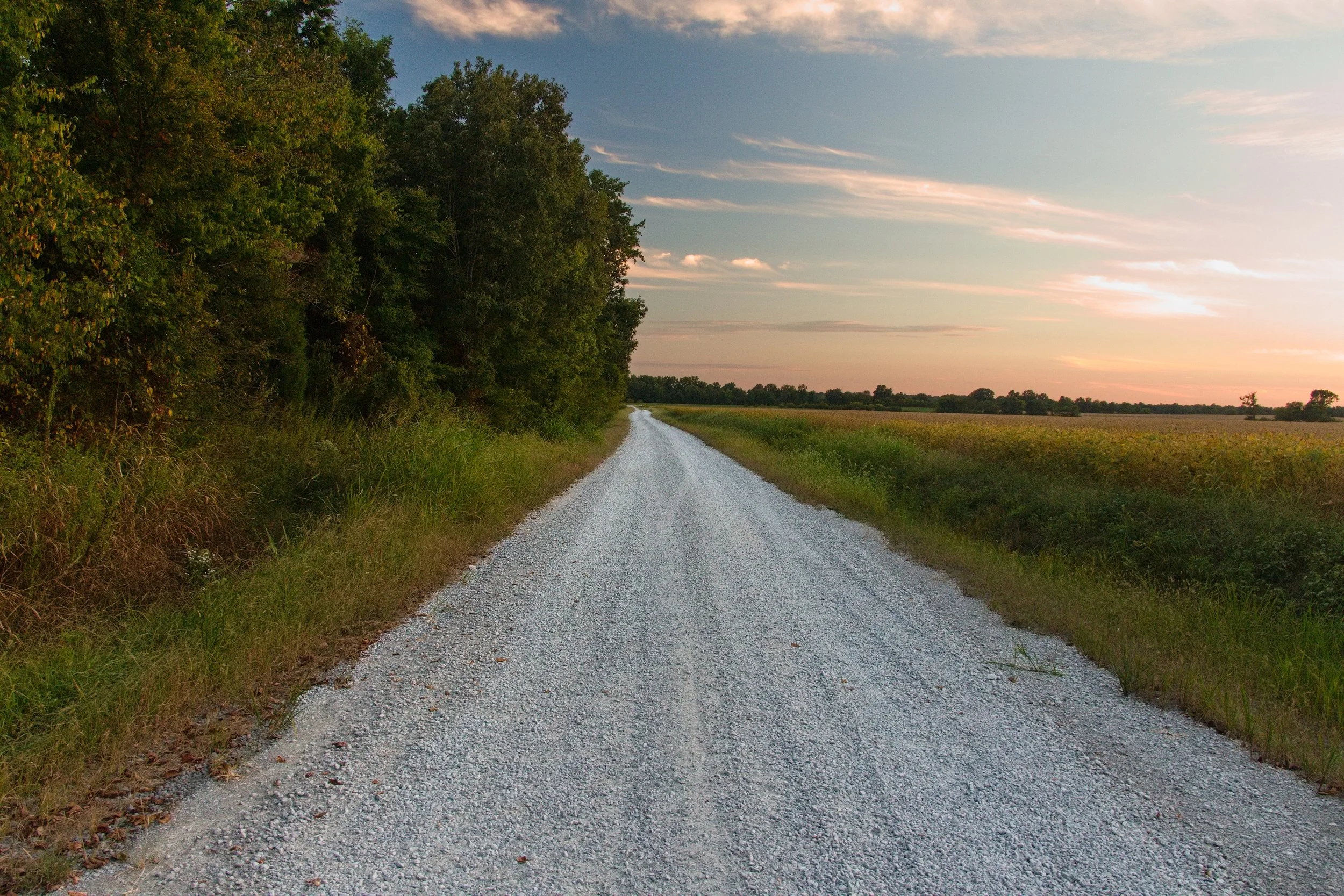 The Road Home at Sunset
