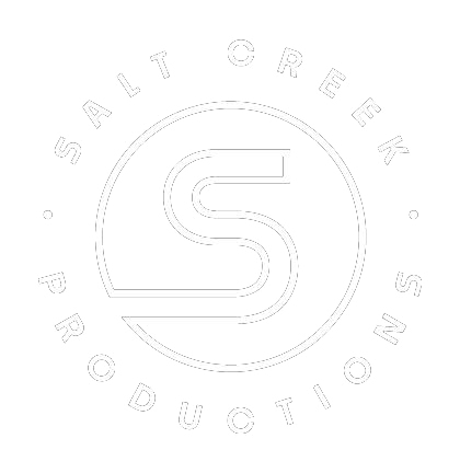 Logo for Salt Creek Productions with a stylized 'S' inside a circle on a black background.