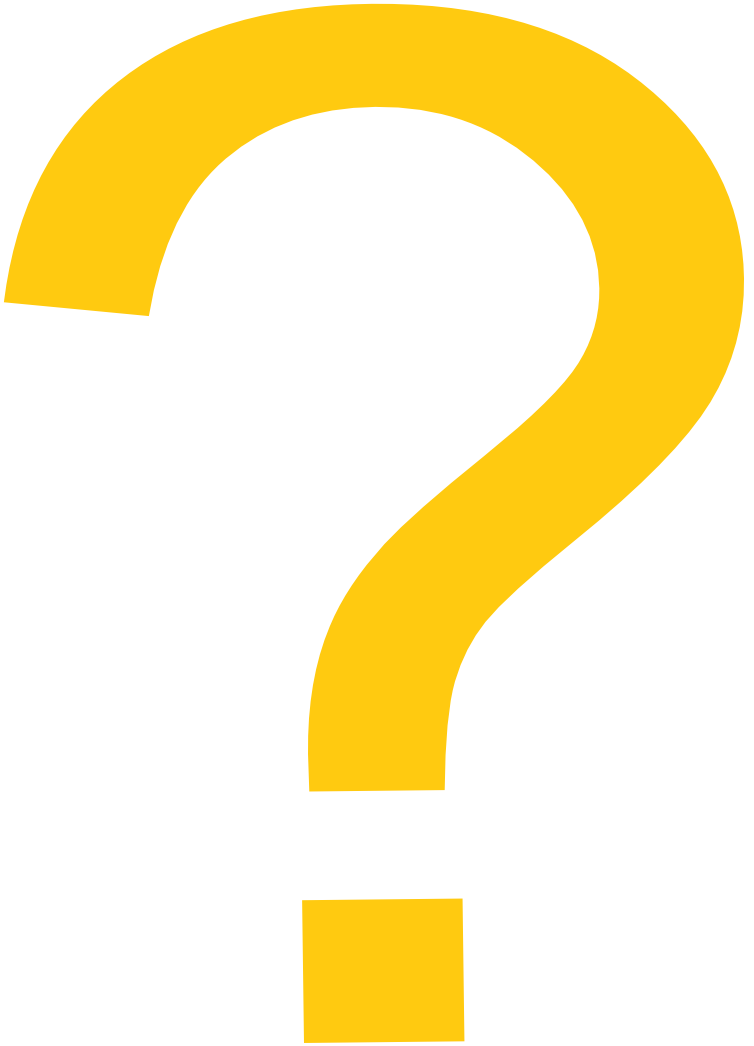 A yellow question mark