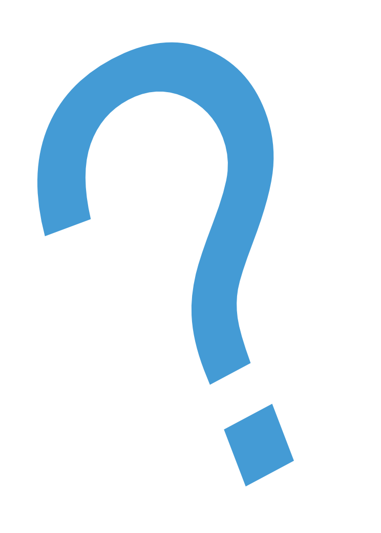 Blue question mark