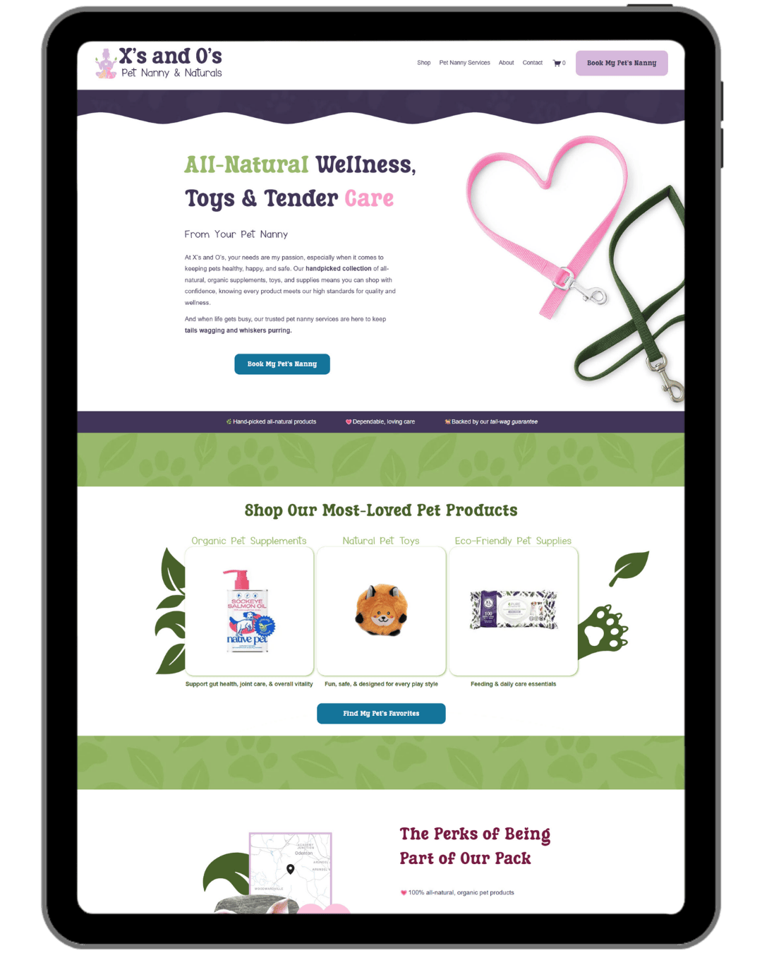 XO Pet Nanny Naturals Home Page Top.png