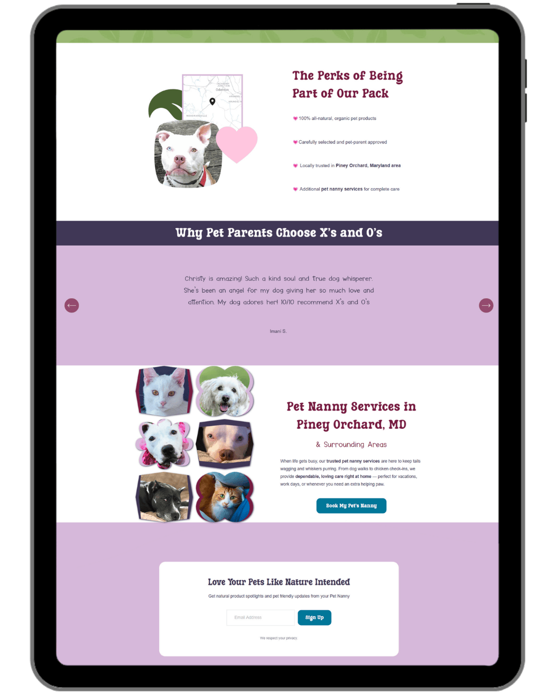 XO Pet Nanny Naturals Home Page Bottom.png