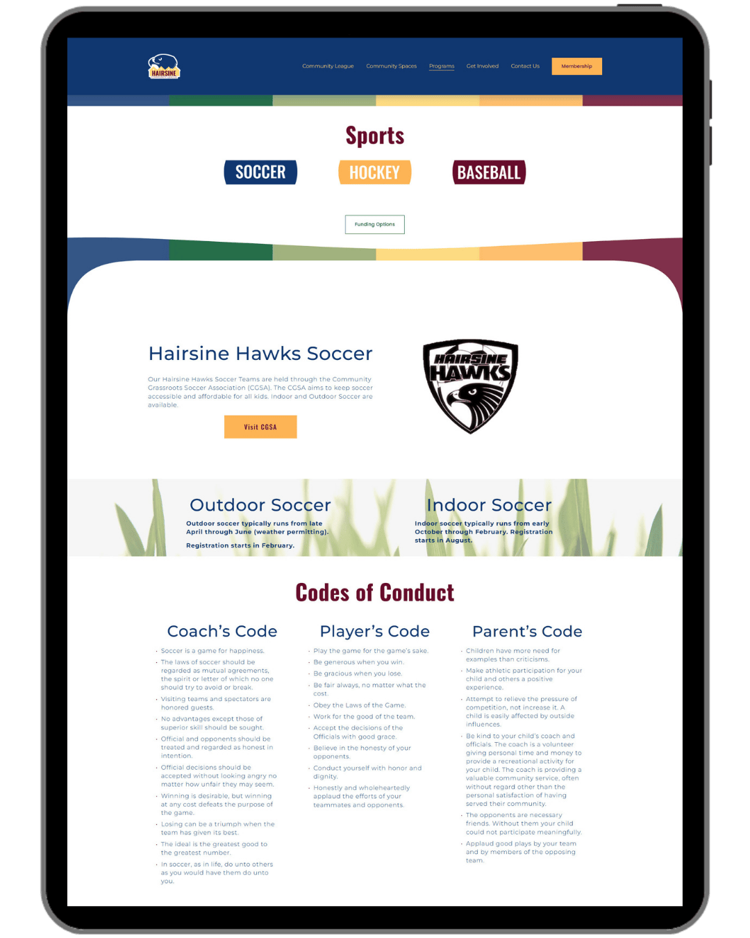 Hairsine Community League Sports Page Top.png