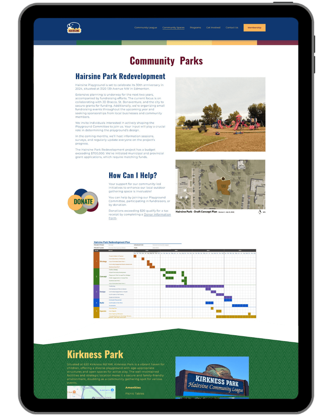 Hairsine Community League Parks Page.png
