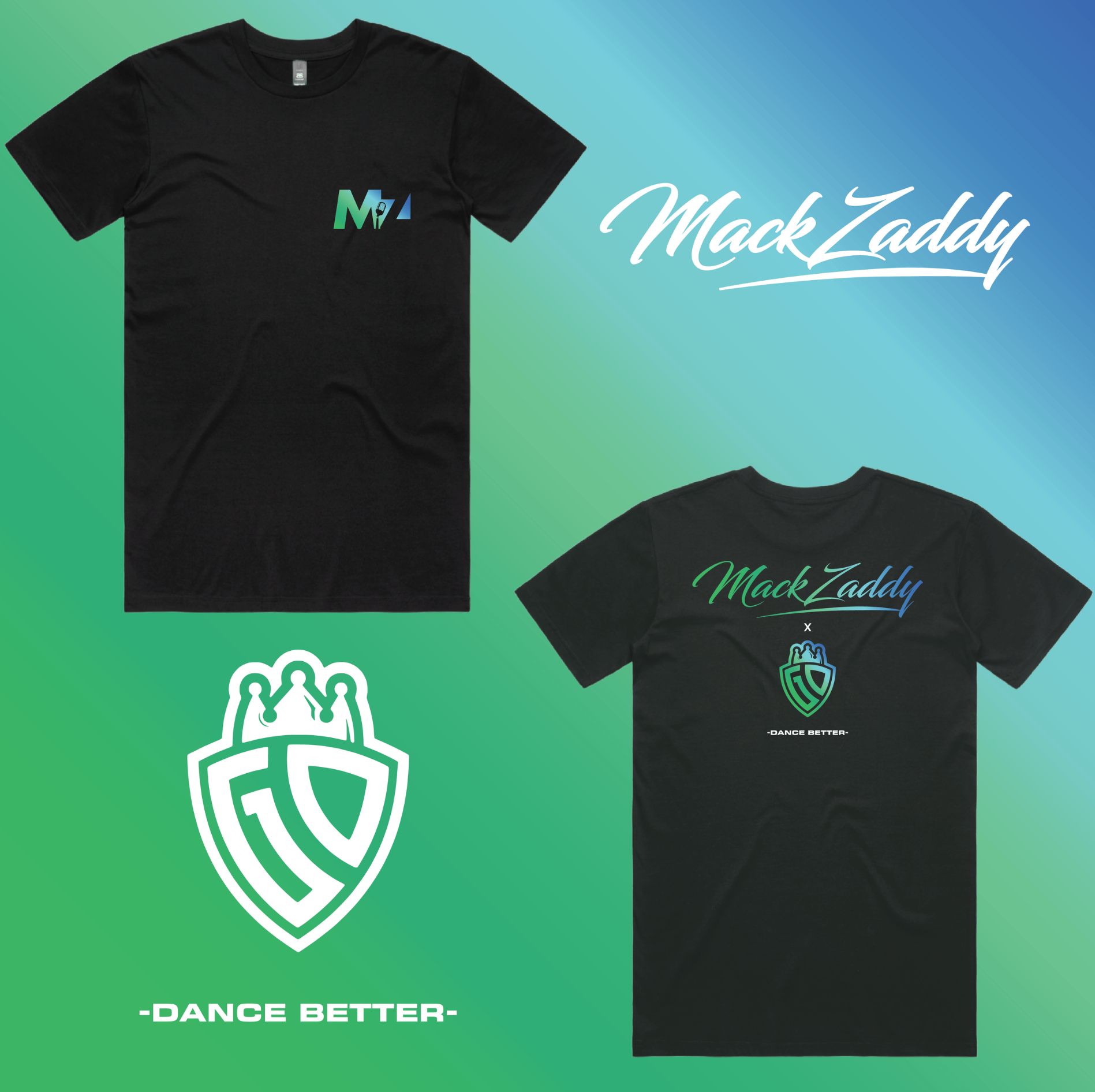 MackZaddy Shirts are available in multiple sizes and shapes!