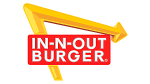 In-N-Out Burger logo with yellow arrow and red sign