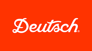 Deutsche Bahn logo on a red background