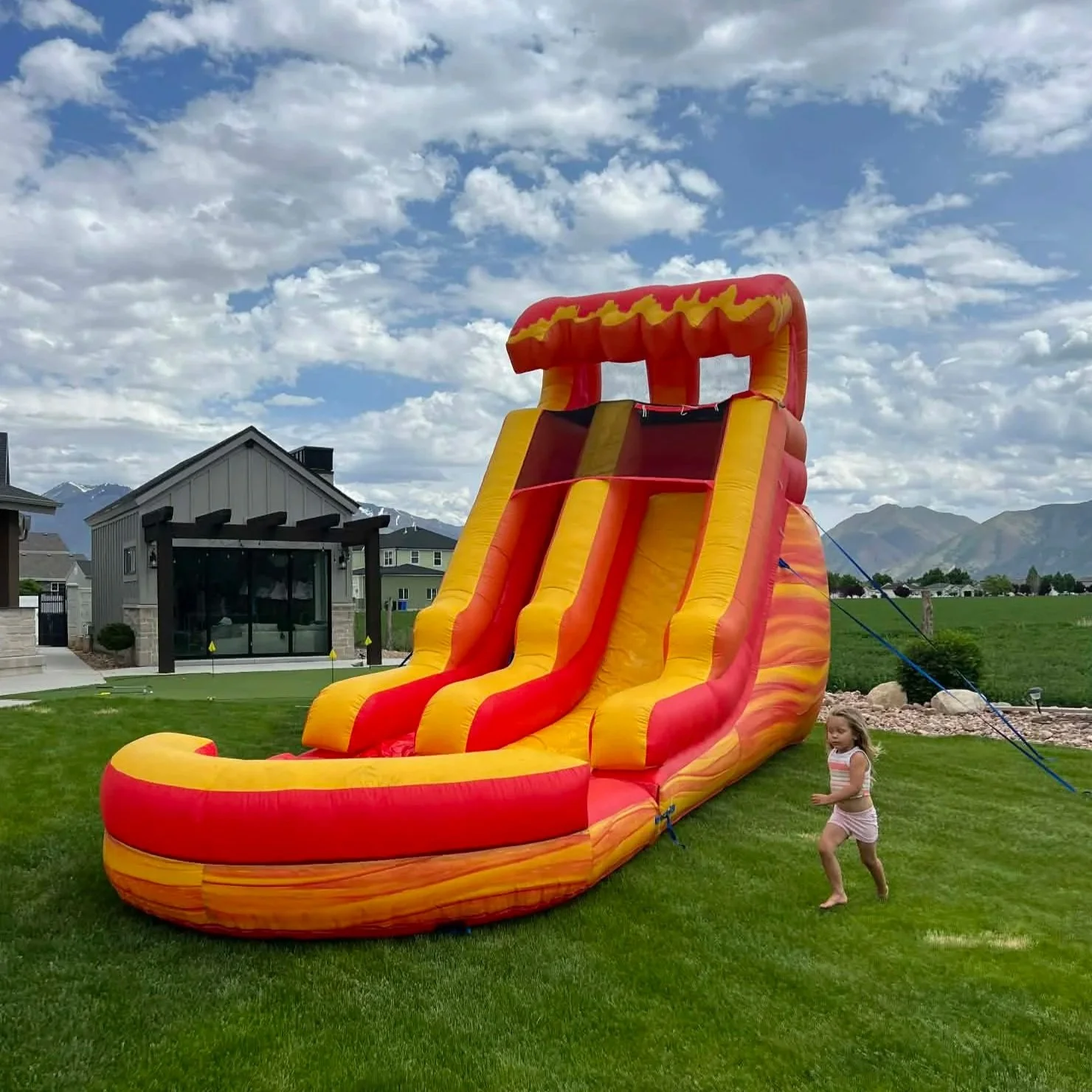The Fireball 16' Water Slide