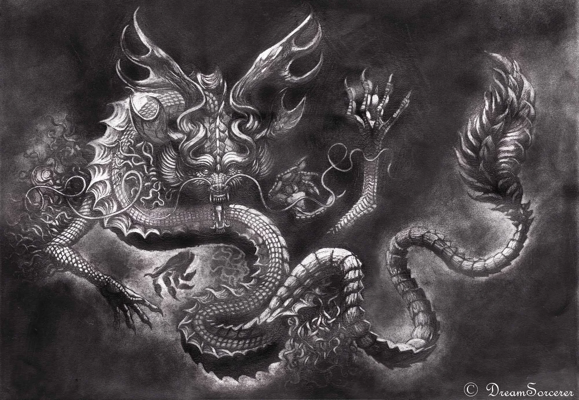 The Wolf Dragon (2016) Graphite