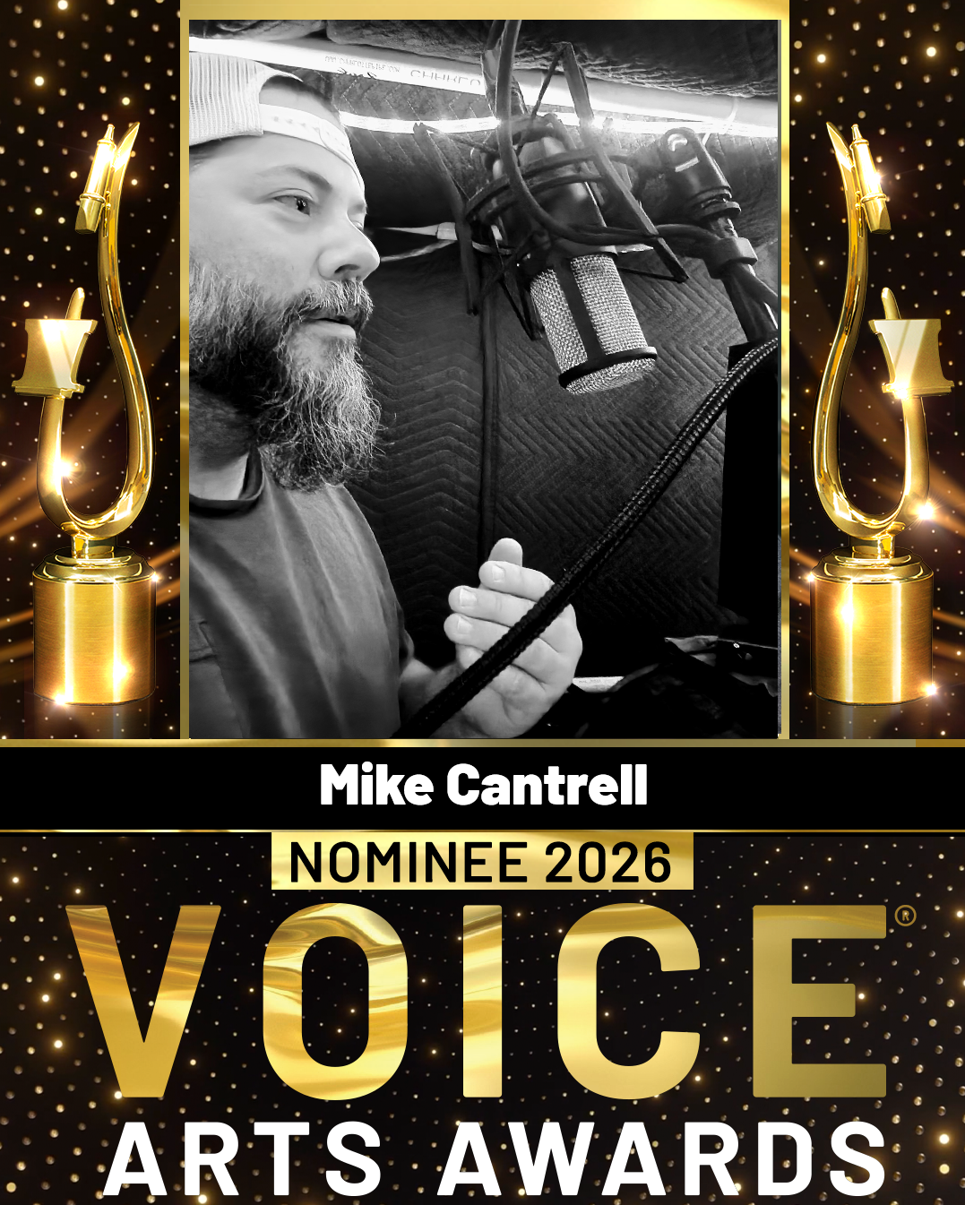 Voice Arts Award Nominated Narrator Mike Cantrell In Broadcast Quality Home Studio