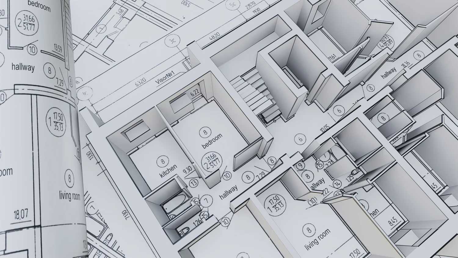 Accurate CAD floor plan and 3D floorplan generation from LiDAR scan data