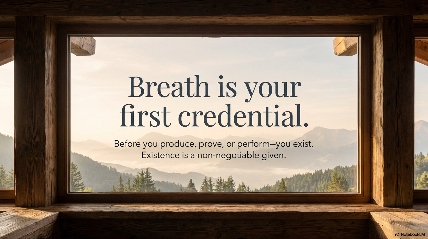 Breath is your first credential