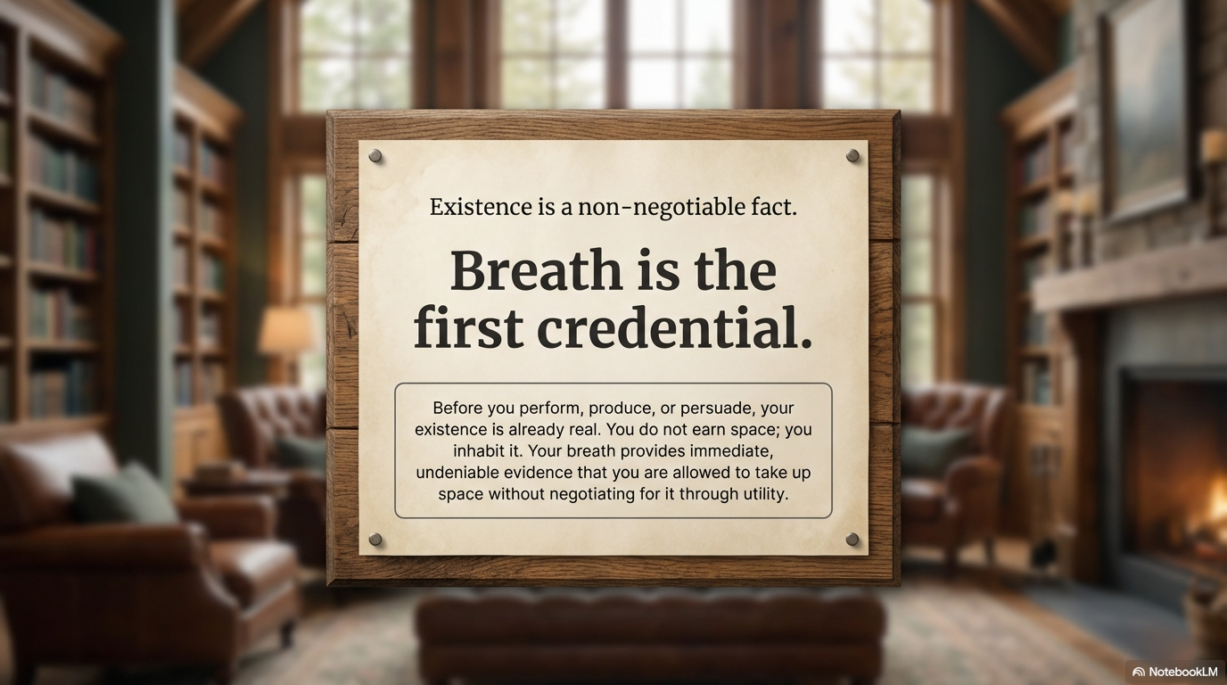 Breath is the first credential