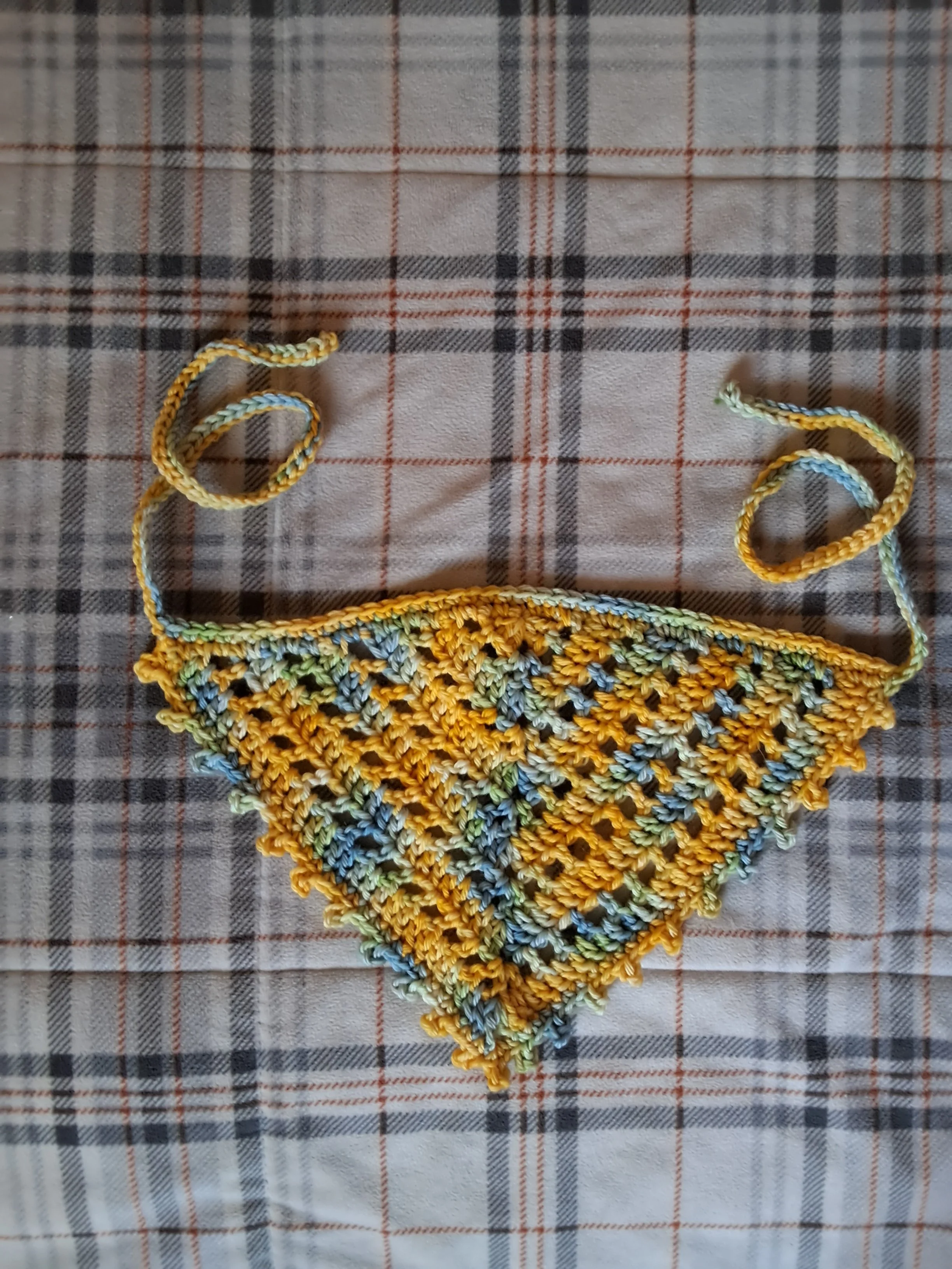 spaced hair bandana, dandylion