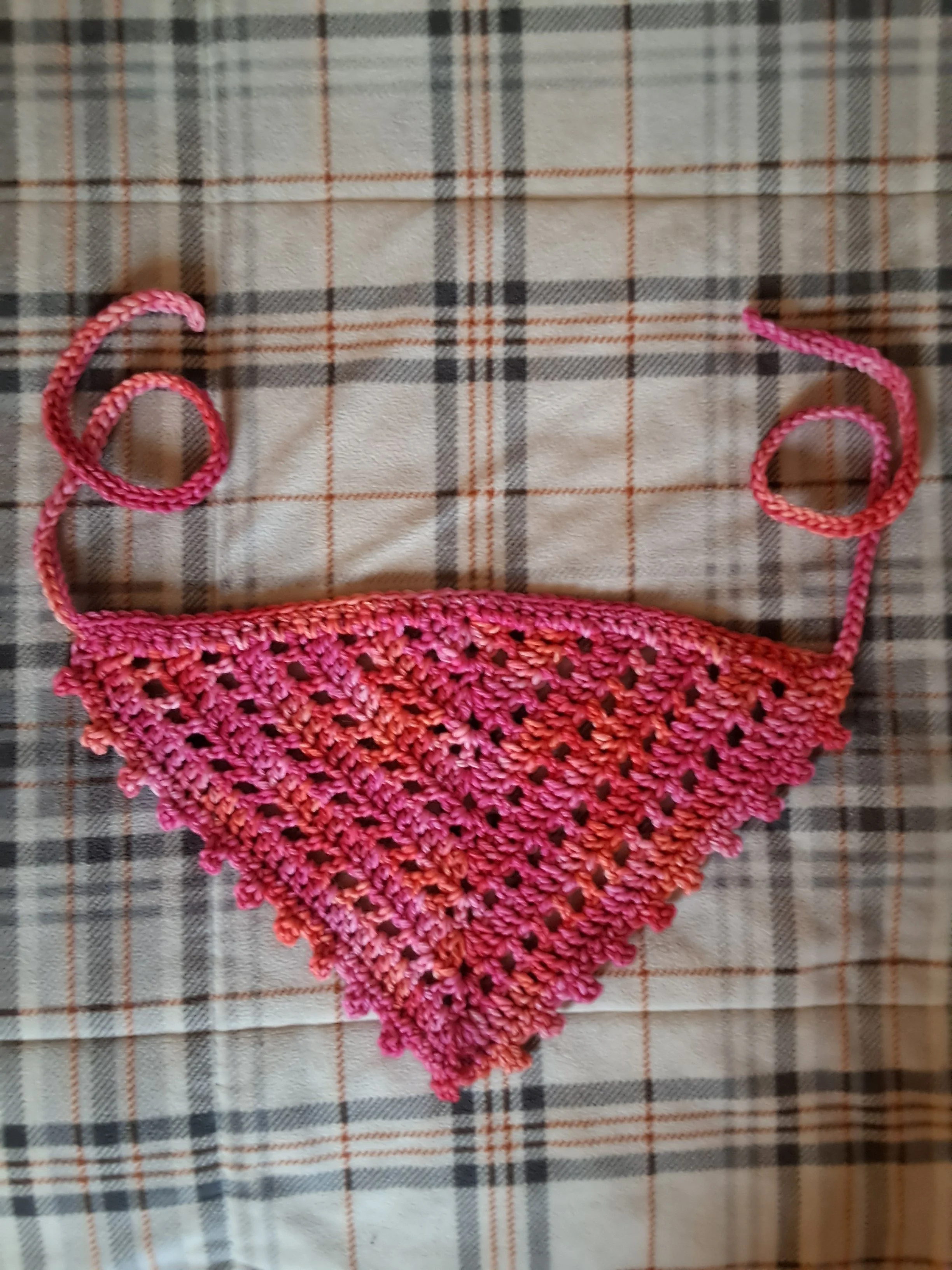 spaced out hair bandana, italian rose