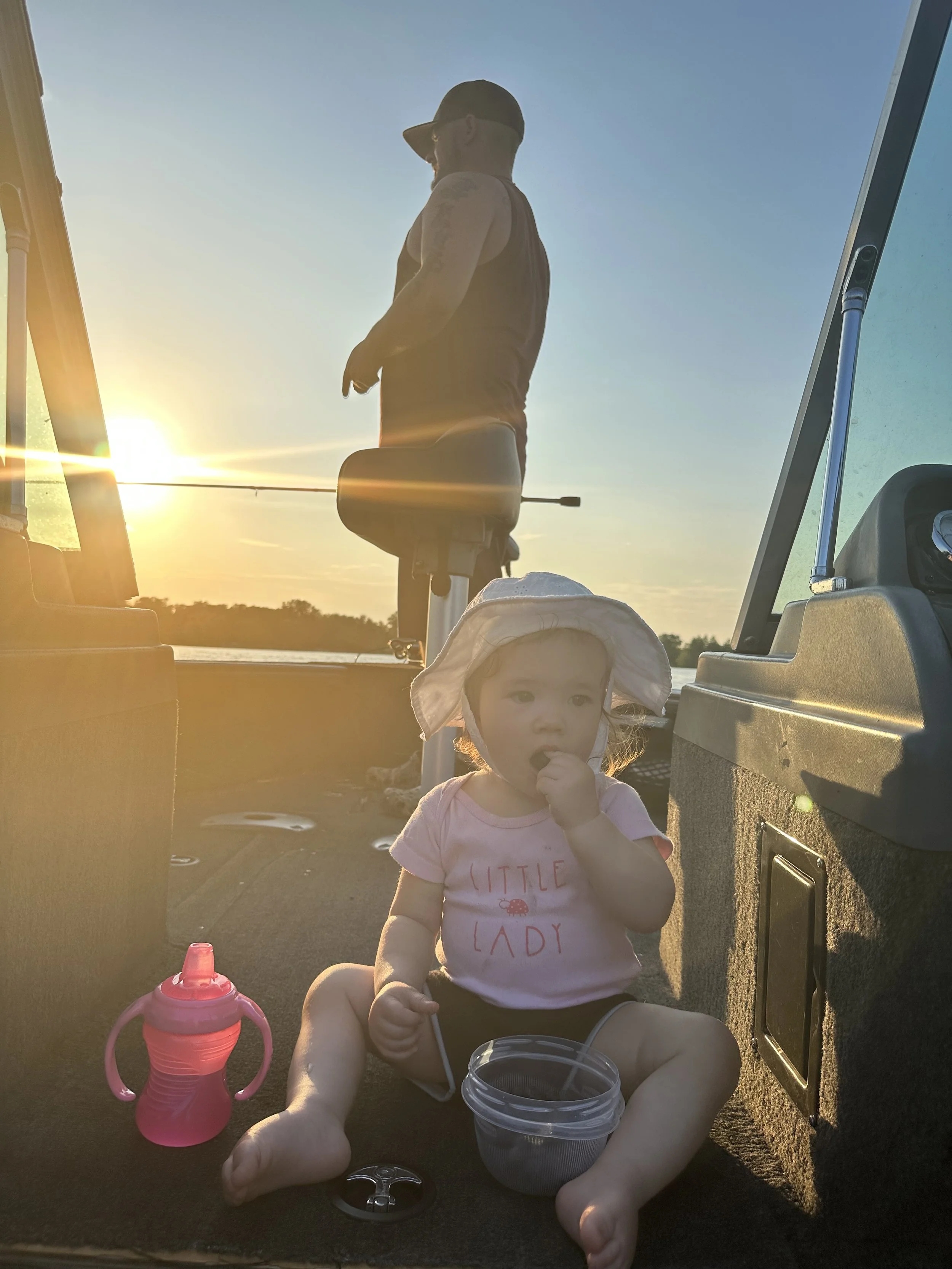 Last Cast Angling owner fishing with daughter