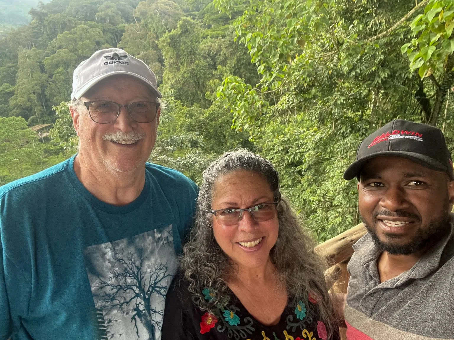 H2H Intl directors Bob & Gloria Cooper with Richard Mwesigwa, the man helping the children on the ground in Village K, Uganda.