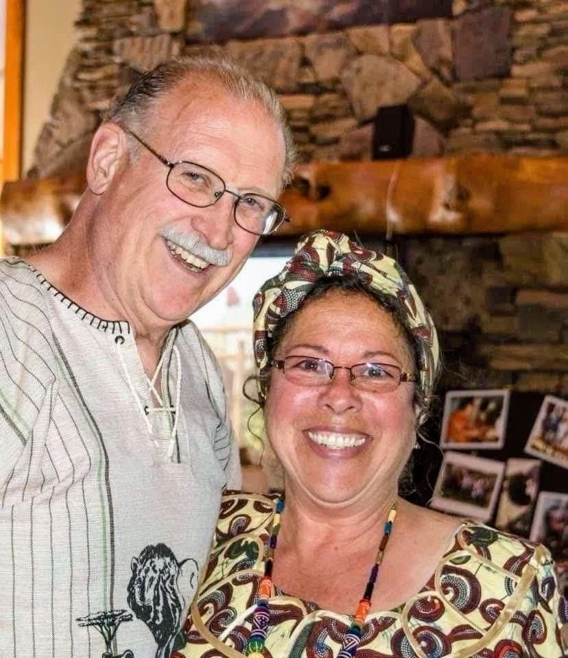 H2HIntl directors Bob and Gloria Cooper at a fundraising event to raise money for money for the children in Uganda, Africa
