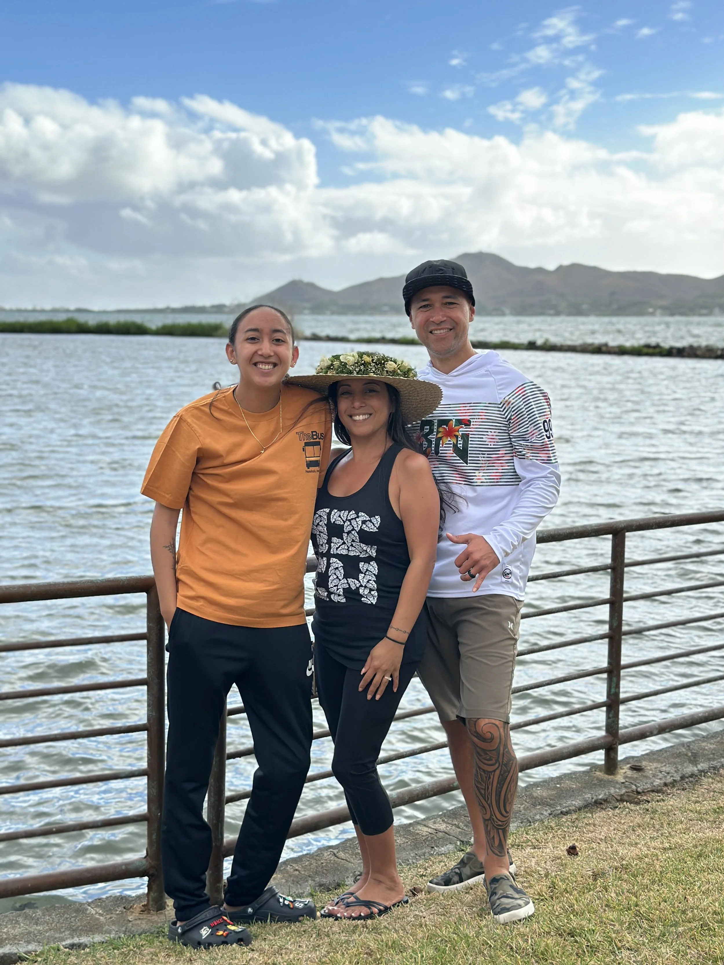 Top row L-R: Walter B. K. Book, Hugo Damien Book, Cesaer Kanae Book.
Keiki first row: Billy Boy Buch, John Book, Berth Book & Cesaer Kanae Jr
