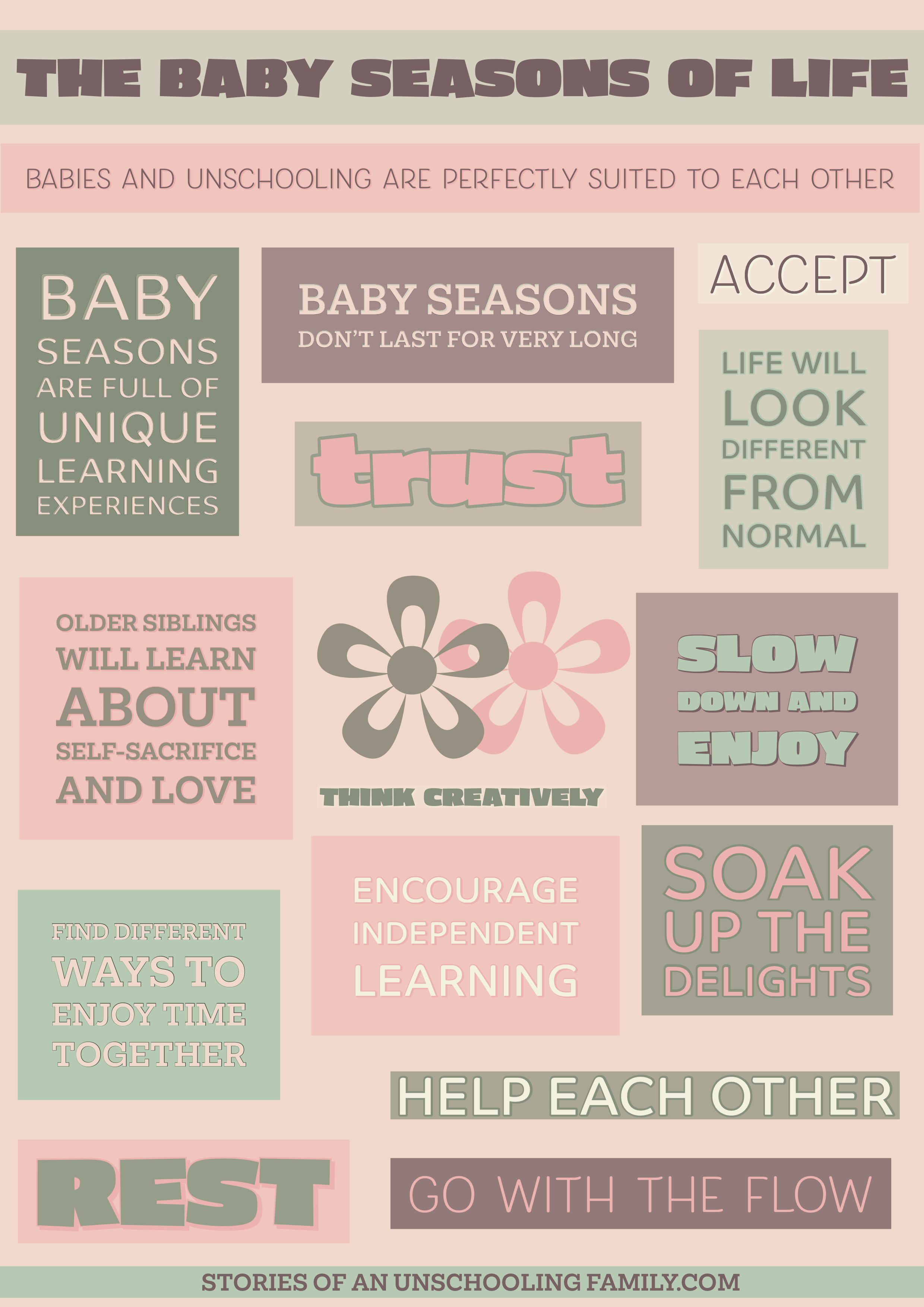 How to Unschool During the Baby Seasons of Life: The Magic Answer