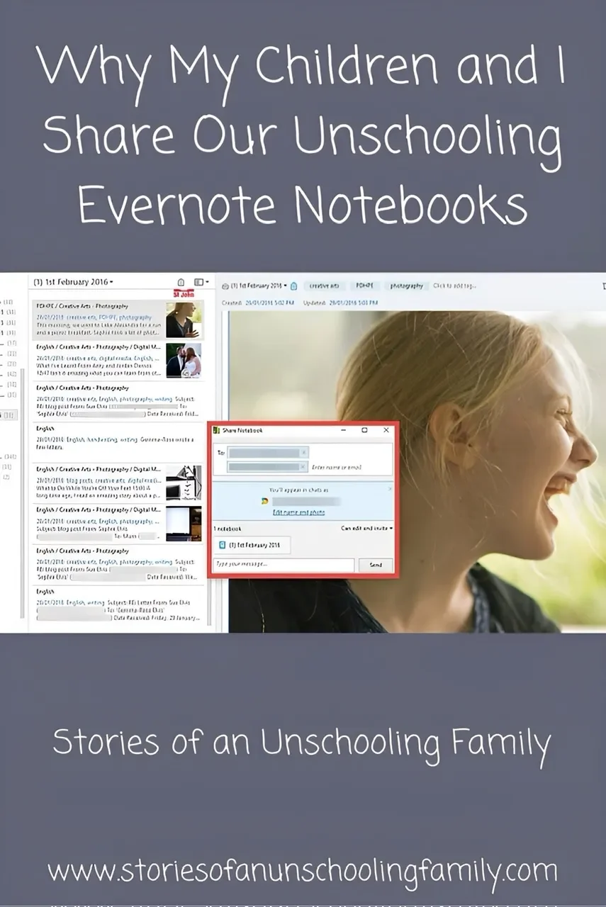 Why My Children and I Share Our Unschooling Evernote Notebooks