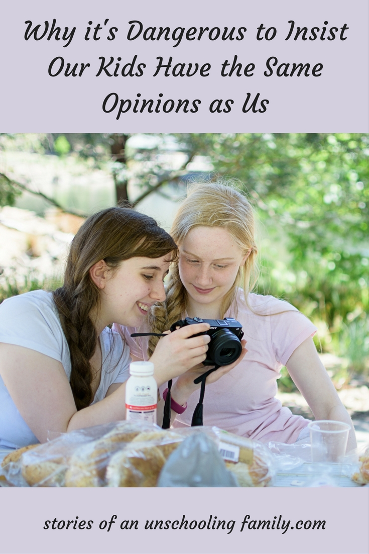 Why it's Dangerous to Insist Our Kids Have the Same Opinions as Us