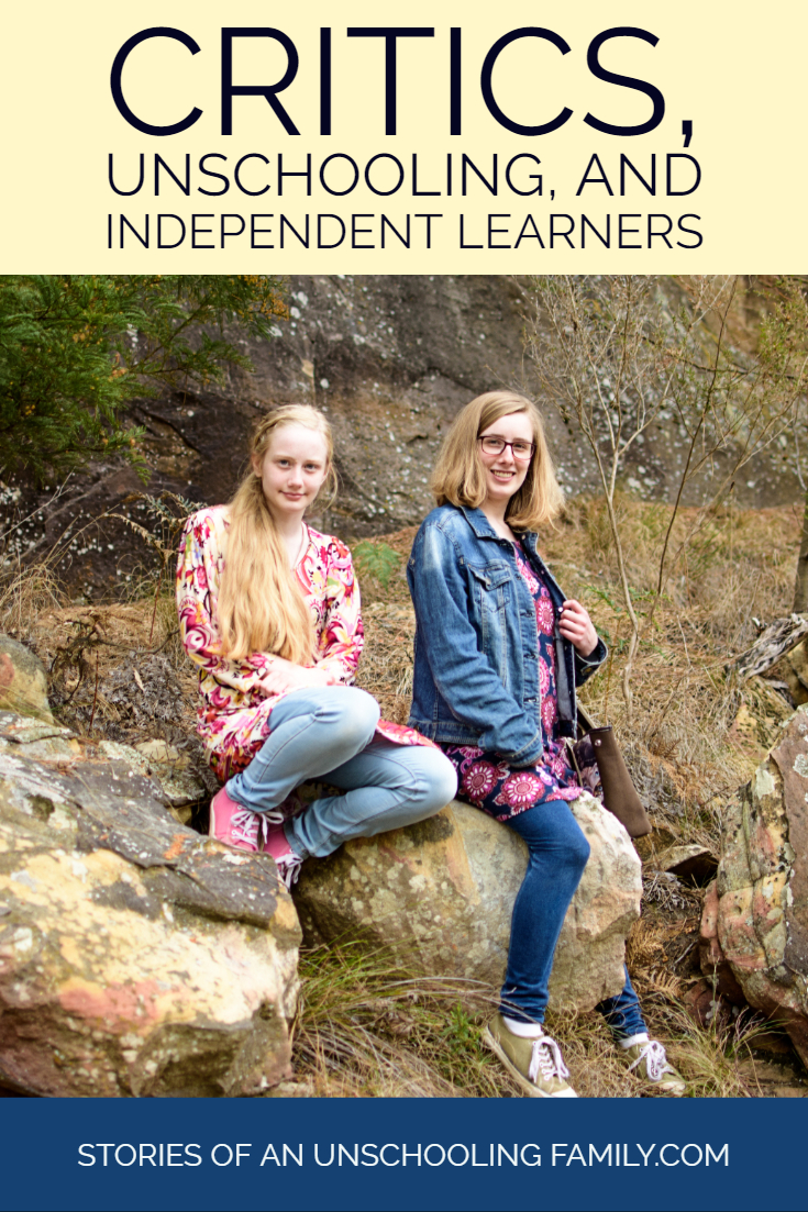 Critics, Unschooling, and Independent Learners