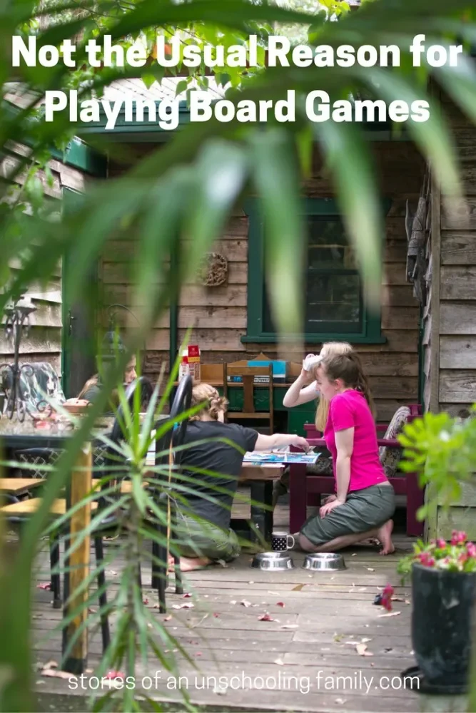 Not the Usual Reason for Playing Board Games