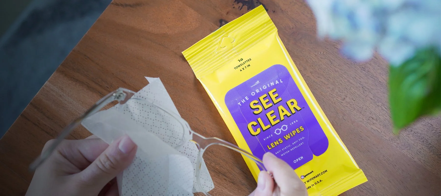 see clear lens wipes flow-pack wipes