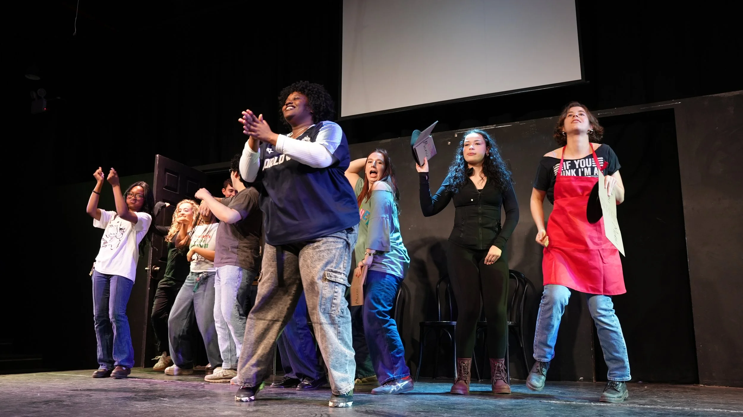Nyela Brown, President of Dead Rabbits Society performing at Upright Citizens Brigade in NYC