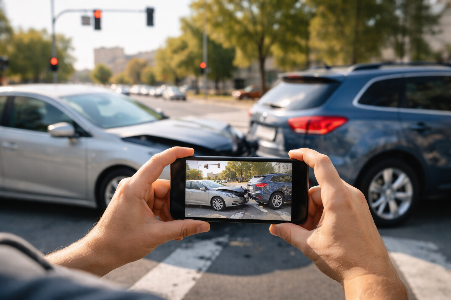 Documenting the crash on smartphone