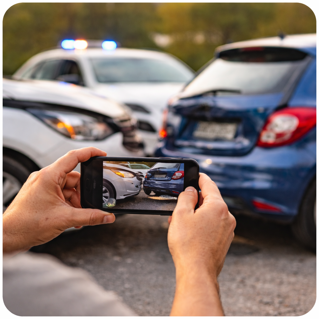 Documenting a car accident scene