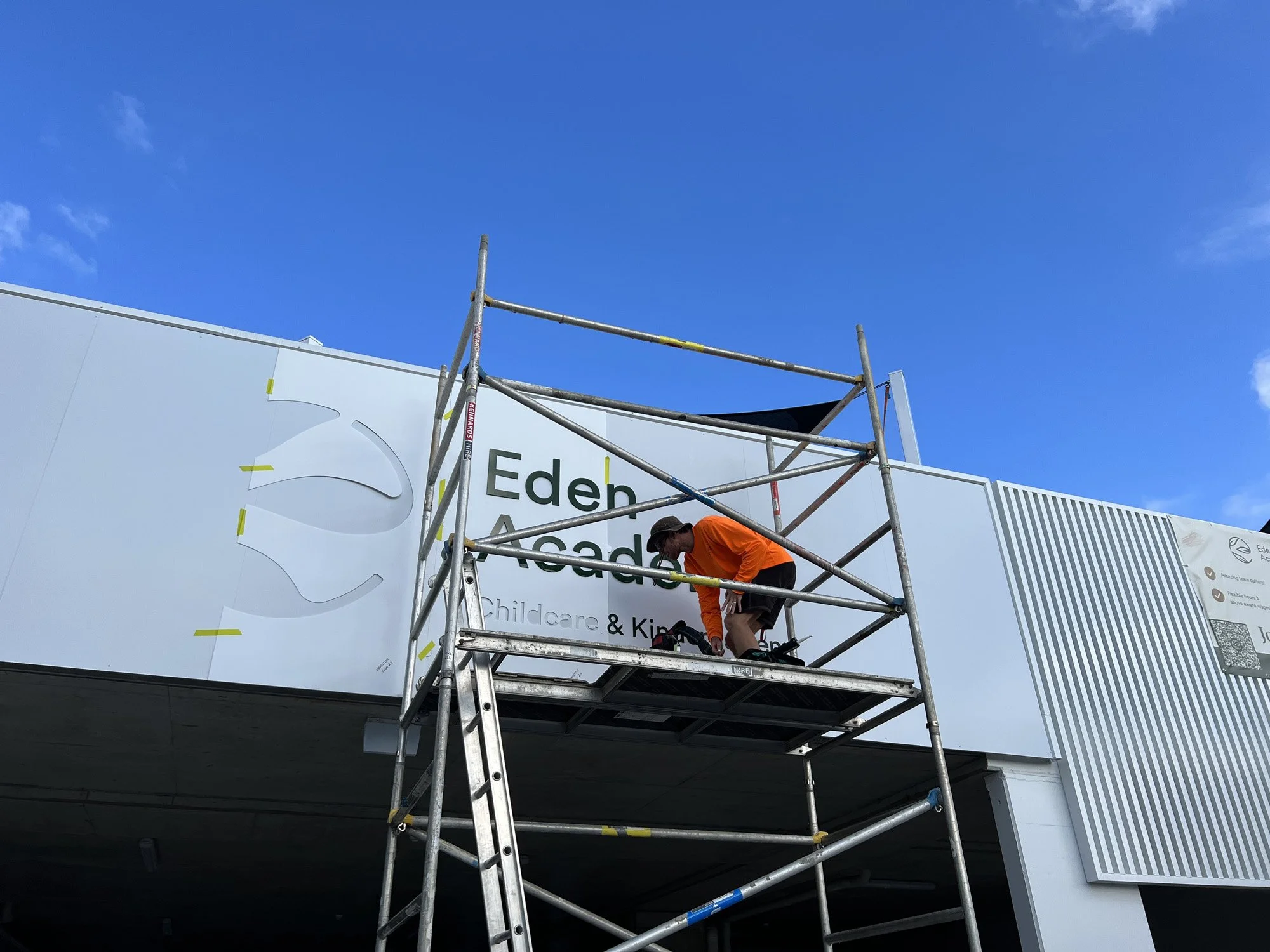 Kaboom Projects delivering commercial signage installation