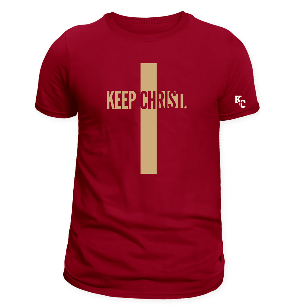 Maroon “Keep Christ Cross” Tee