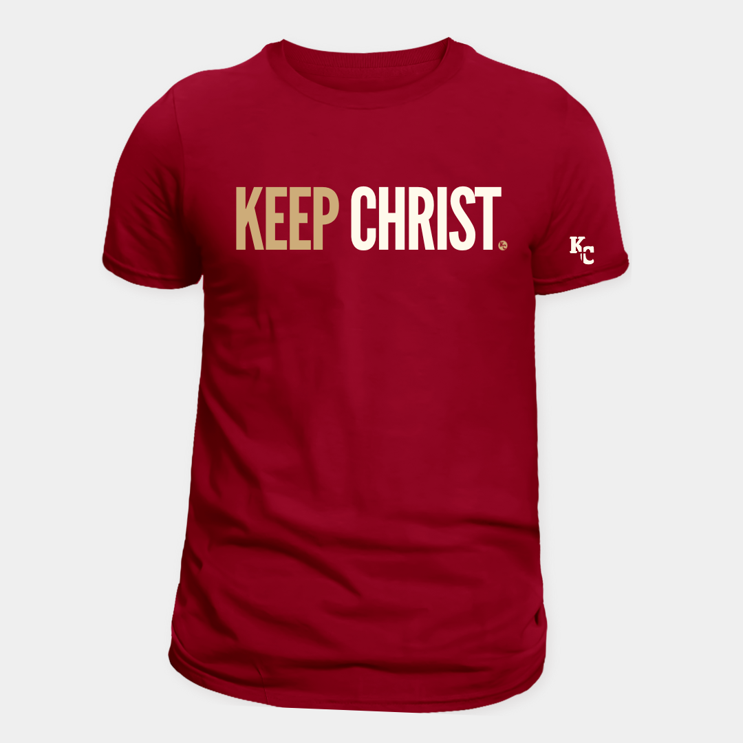 Maroon “Keep Christ” Tee