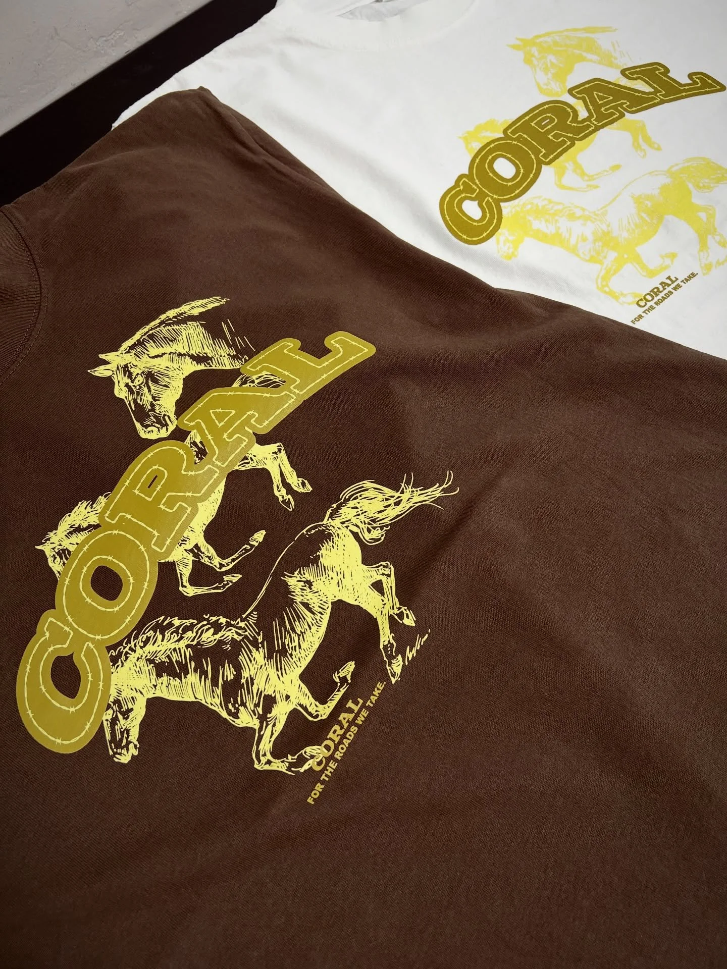 Shirts and hoodies for @coralgoesfurther 🐎