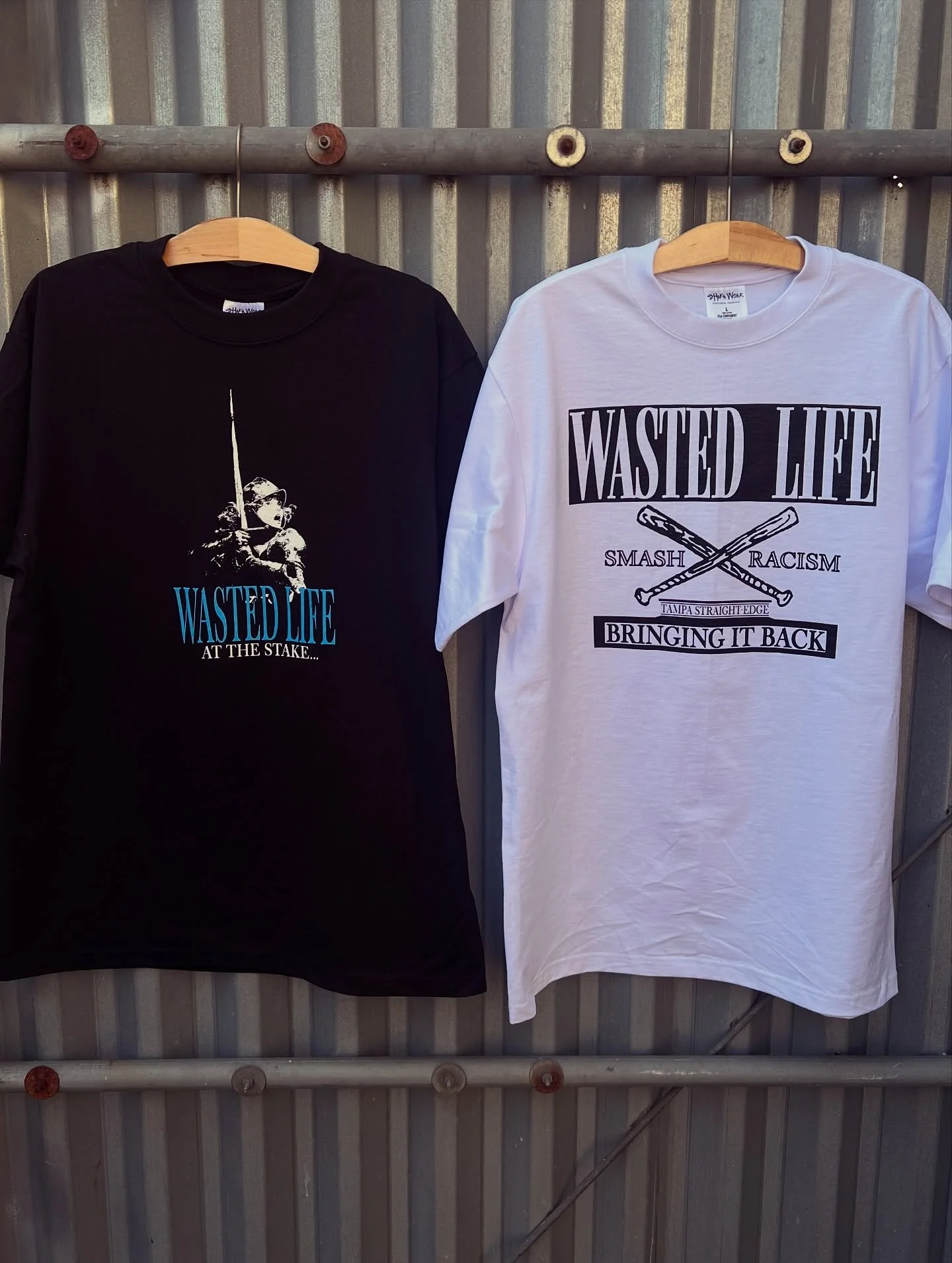 Tampa&rsquo;s @wastedlifehc tees on Shaka.🔥 They are doing a run with @xinvocationx  on the west coast. Check them out.